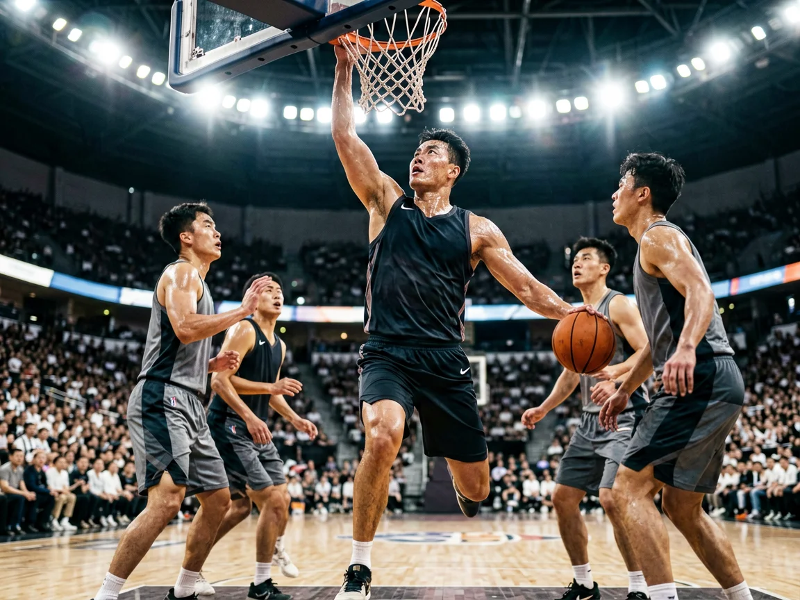 全队集结备战广东宏远篮球球队